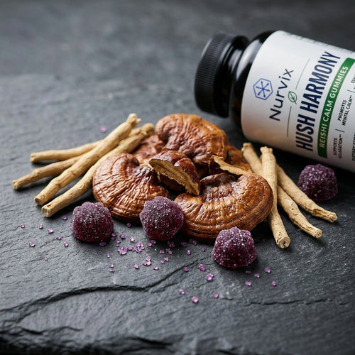 Nurvix® Hush Harmony Reishi Gummies for Daily Calm Support